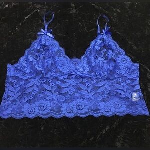 Blue soft lace cami bra. Size 3X